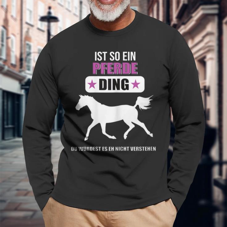 Ist So Ein Pferde Ding Pferde Langarmshirts Geschenke für alte Männer