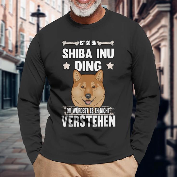 Ist So Ein Shiba Inu Ding Langarmshirts Geschenke für alte Männer