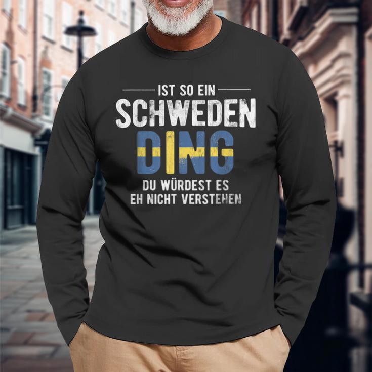 Ist So Ein Sweden Ding Sweden Langarmshirts Geschenke für alte Männer