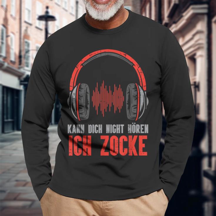 Kann Dich Nicht Hören Ich Zocke Gamer Gamer Gamer Boys' Langarmshirts Geschenke für alte Männer