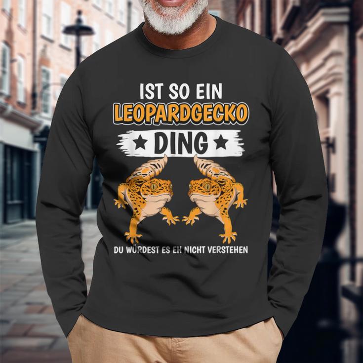 Leopard Geckos Ist So Ein Leopardgecko Ding Leopard Gecko Langarmshirts Geschenke für alte Männer