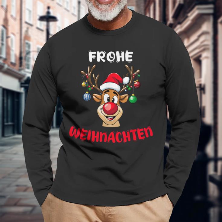 Lustiges Rentier Weihnachten Geschenk Für Ihn Für Sie Langarmshirts Geschenke für alte Männer