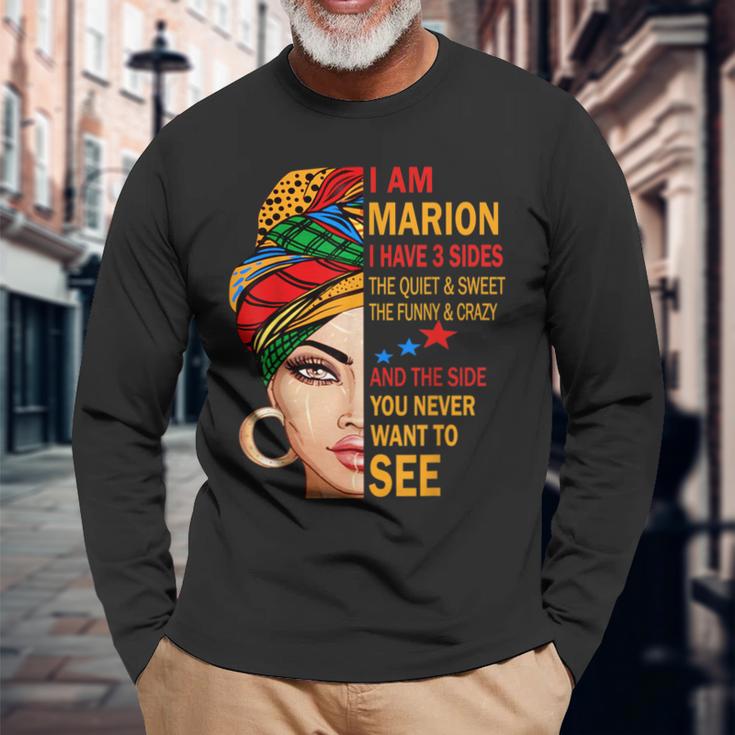 Marion Name Surname Family Surname Marion Langarmshirts Geschenke für alte Männer