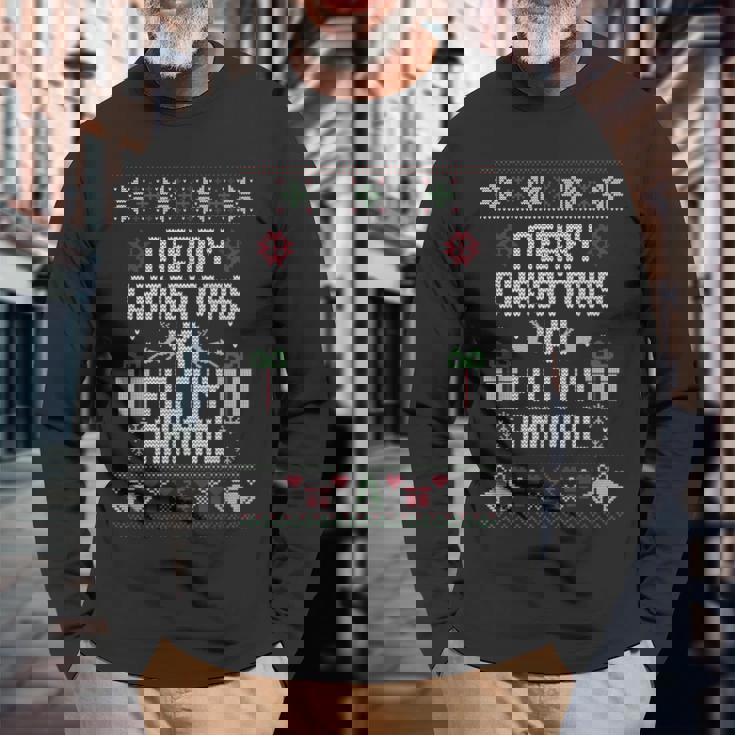 Merry Christmas Animal Filthy Ya Xmas Pajama Ugly Sweater Long Sleeve T-Shirt Gifts for Old Men