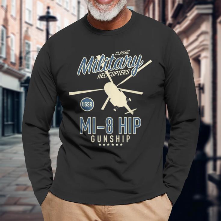 Mi-8 Hip Langarmshirts Geschenke für alte Männer