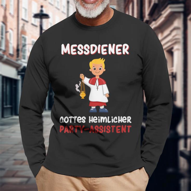 With Ministrant Sternsinger Ministranten Messdienerin Messdiener Langarmshirts Geschenke für alte Männer