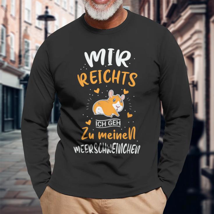 Mir Reichts Ich Geh Zu Meinen Guinea Pig Langarmshirts Geschenke für alte Männer