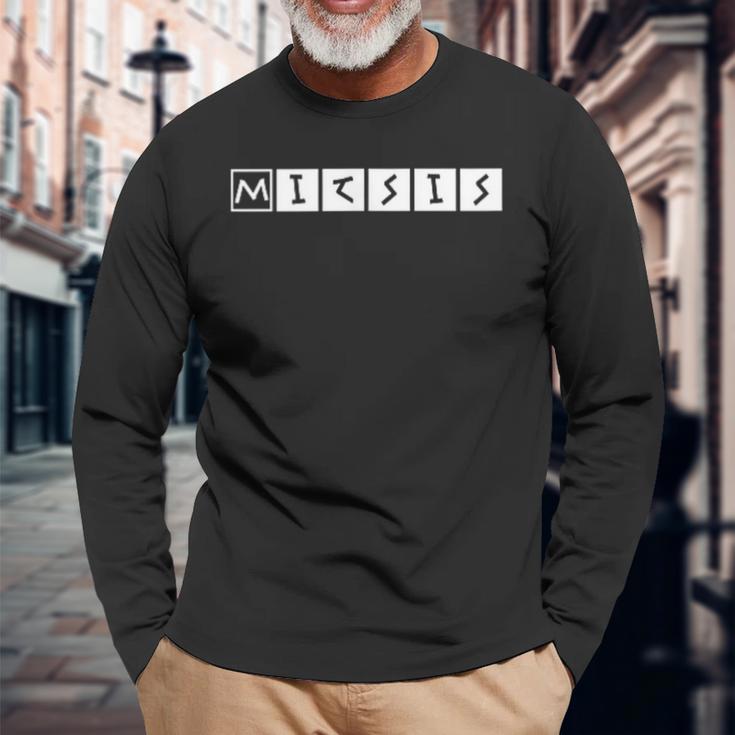 Mitsis Nachname Text Griechisch Geburtstag Oder Sport Griechenland Langarmshirts Geschenke für alte Männer