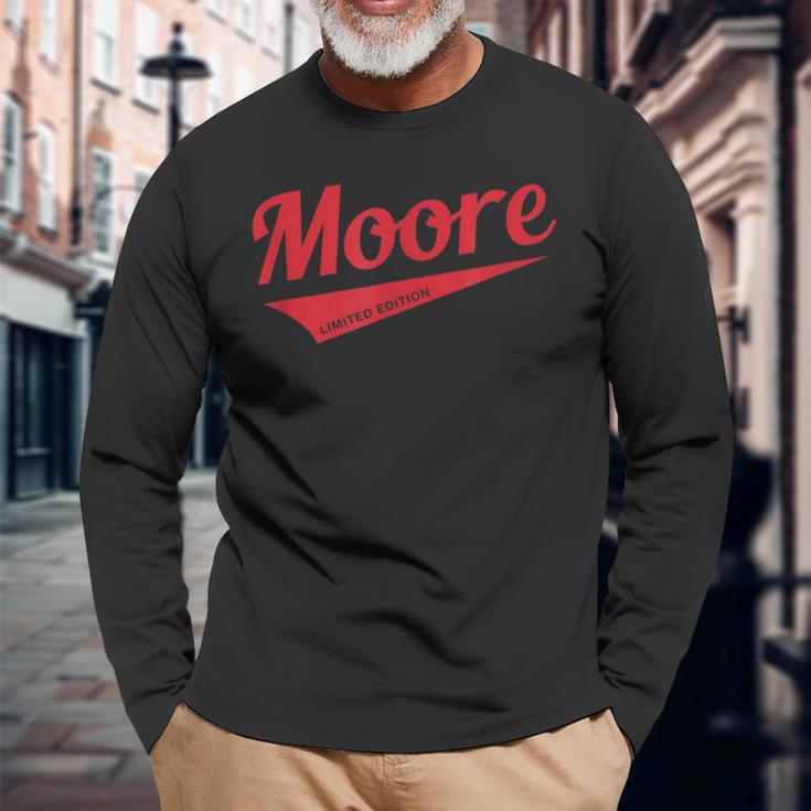 Moore Limited Edition Pärchen Nachname Langarmshirts Geschenke für alte Männer