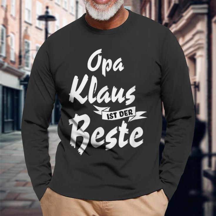 Opa Klaus Ist Der Beste S Langarmshirts Geschenke für alte Männer