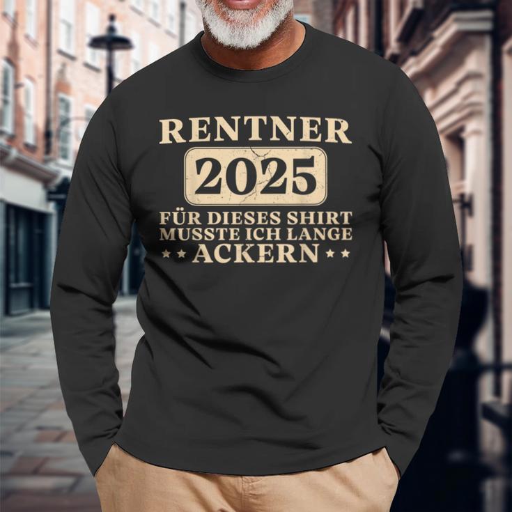 Pensioner Ich Musste Lange Ackern Ruhestand Langarmshirts Geschenke für alte Männer