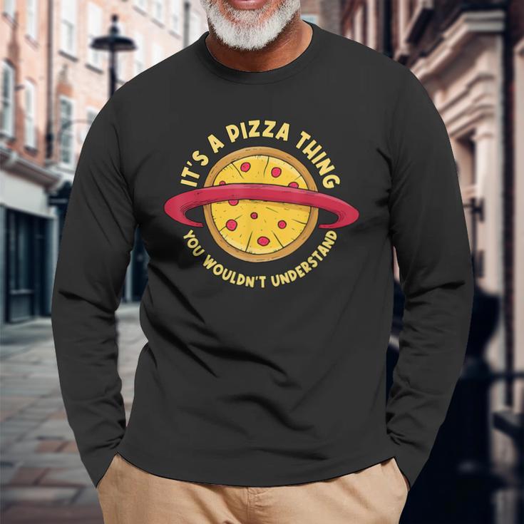 Pizza Is Such A Pizza Ding Pizza Baker Langarmshirts Geschenke für alte Männer