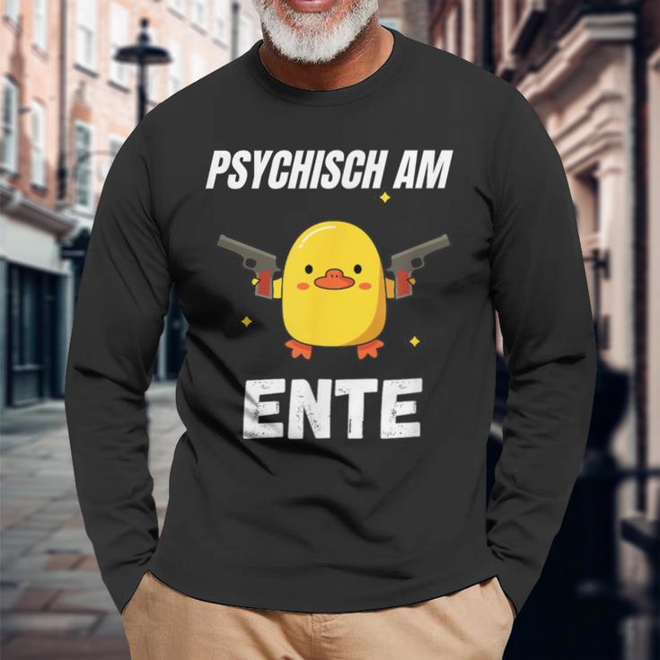 Psychisch Am Ente Langarmshirts Geschenke für alte Männer