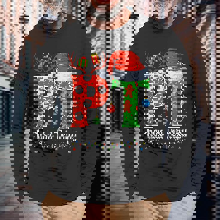 Pt Christmas Physical Therapy Christmas Pt Xmas Long Sleeve T-Shirt Gifts for Old Men