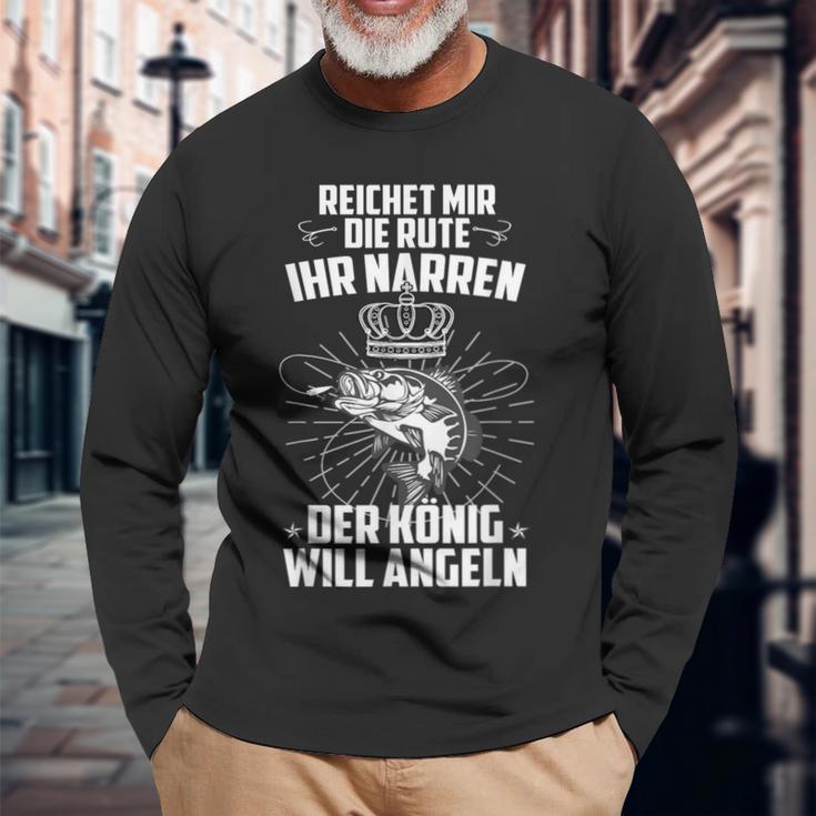 Reich Mir Die Rute Ihr Jester Der König Will Angeler Langarmshirts Geschenke für alte Männer