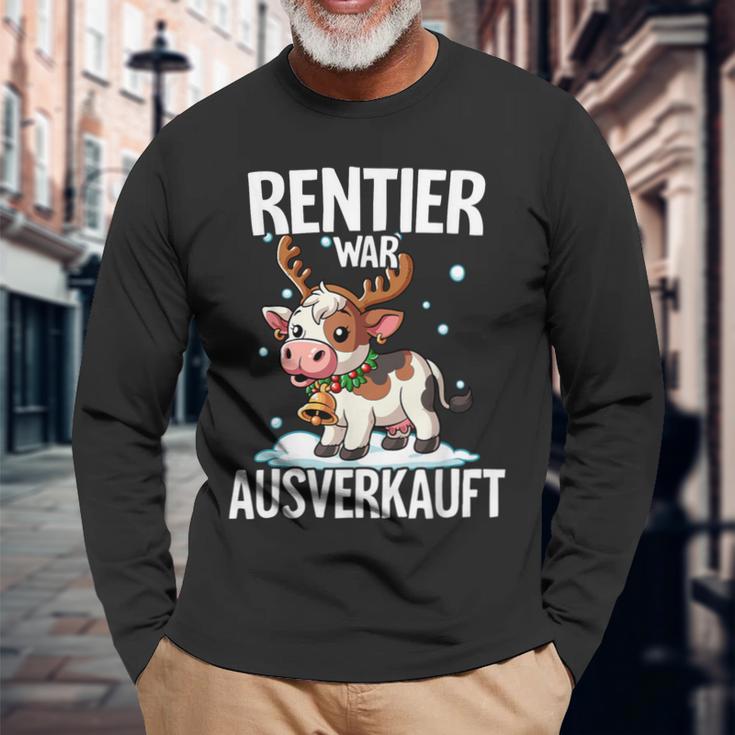 Reindeer War Ausverkauft Christmas Langarmshirts Geschenke für alte Männer