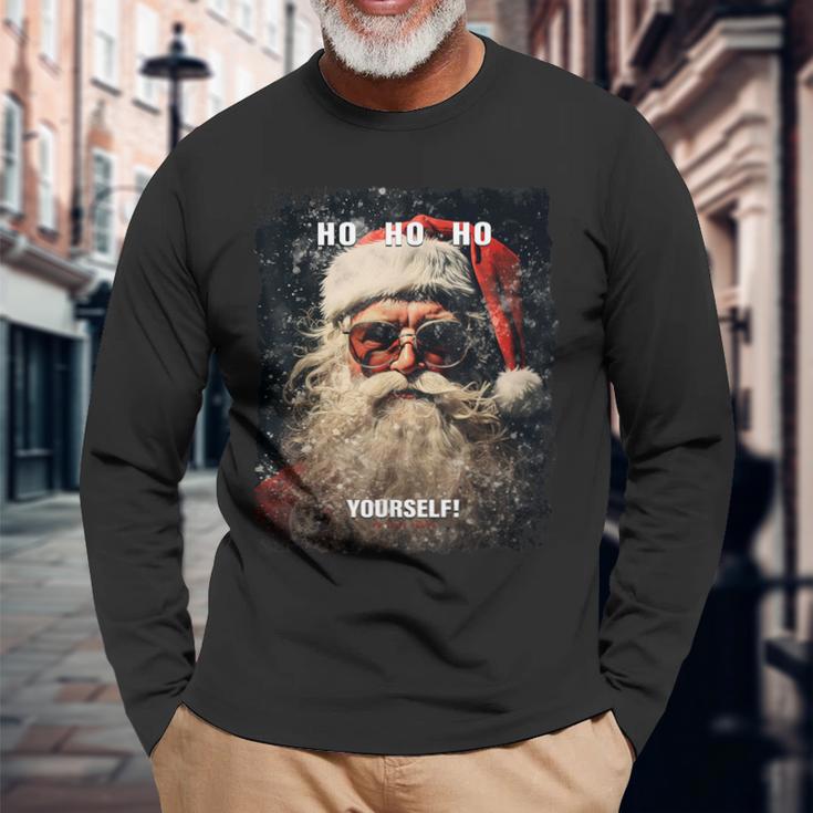 Santa Claus Santa Claus Christmas Santa Claus Langarmshirts Geschenke für alte Männer