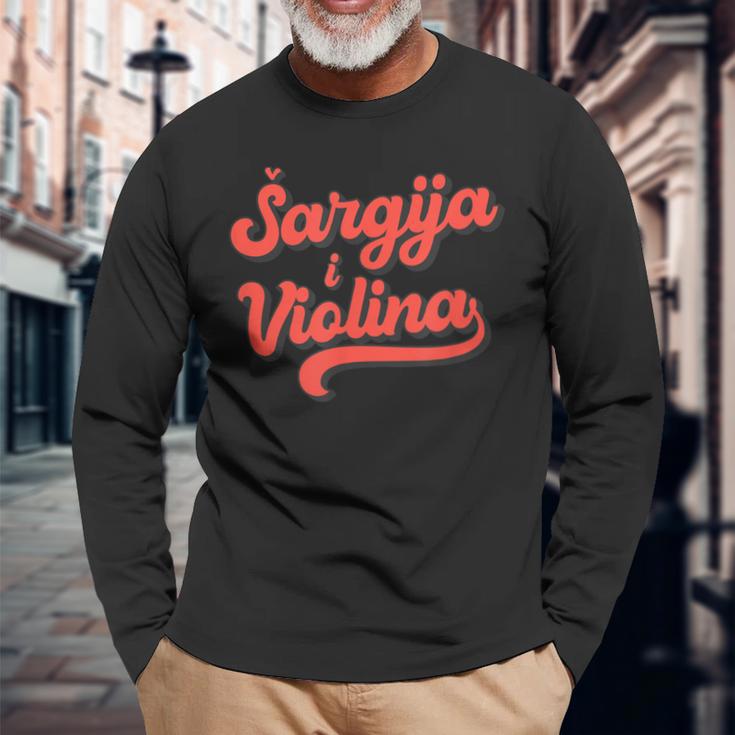 Sargija Iiolina Izvorna Muzika Croatia Bosnia Serbia Langarmshirts Geschenke für alte Männer