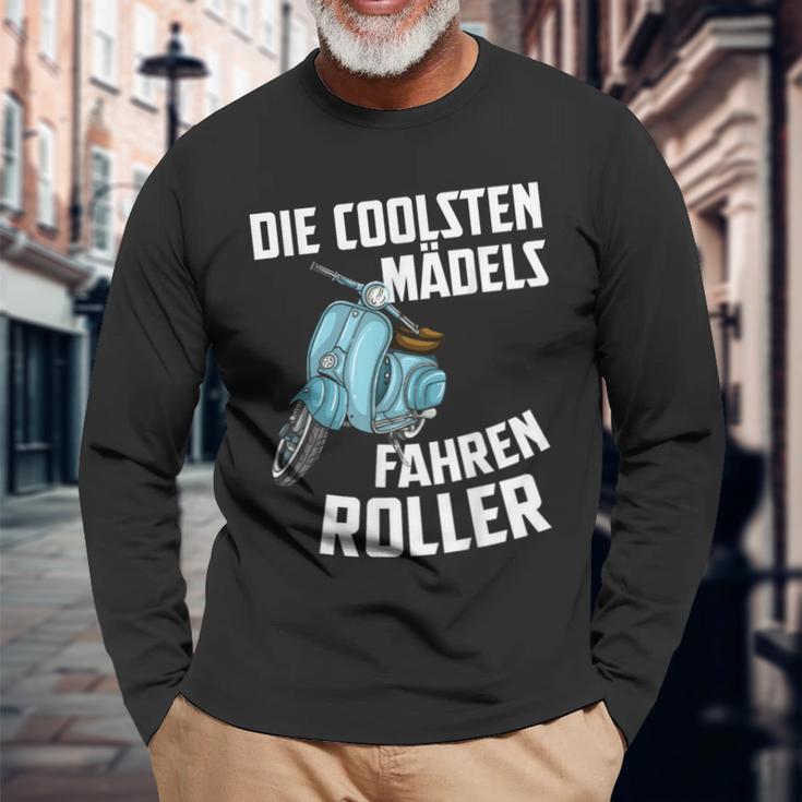 Scooter For Scooter Rider Scooter Langarmshirts Geschenke für alte Männer