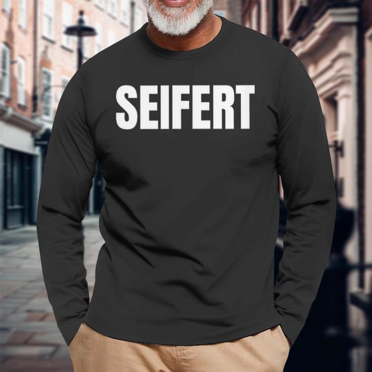 Seifert Nachname Familie Team Ehe Familienfeier Langarmshirts Geschenke für alte Männer