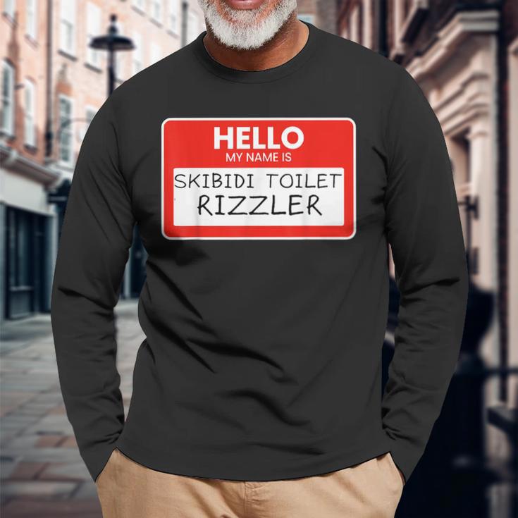 Skibidi Toilet Rizzler Rizz Memes Internet Memes Gen Z Long Sleeve T