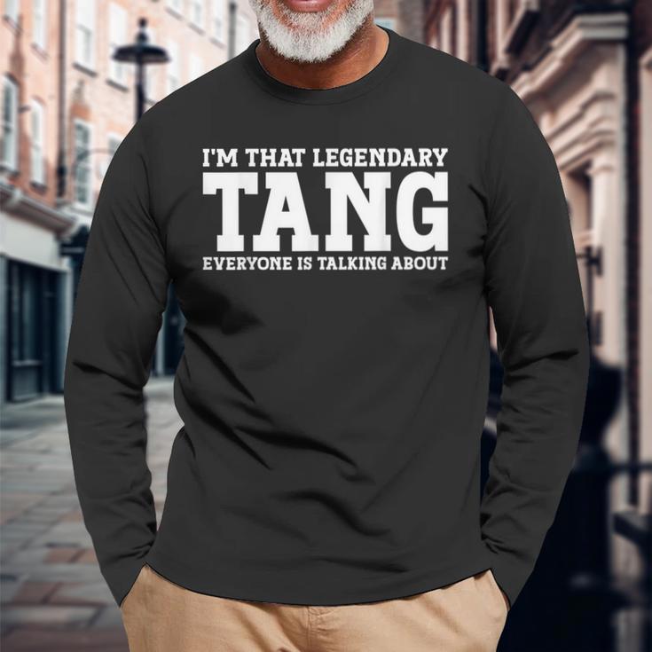 Tang Nachname Team Familie Nachname Tang Langarmshirts Geschenke für alte Männer