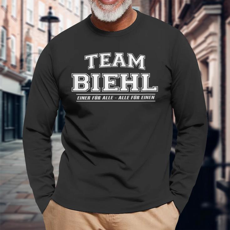 Team Biehl Proud Family Last Name Langarmshirts Geschenke für alte Männer