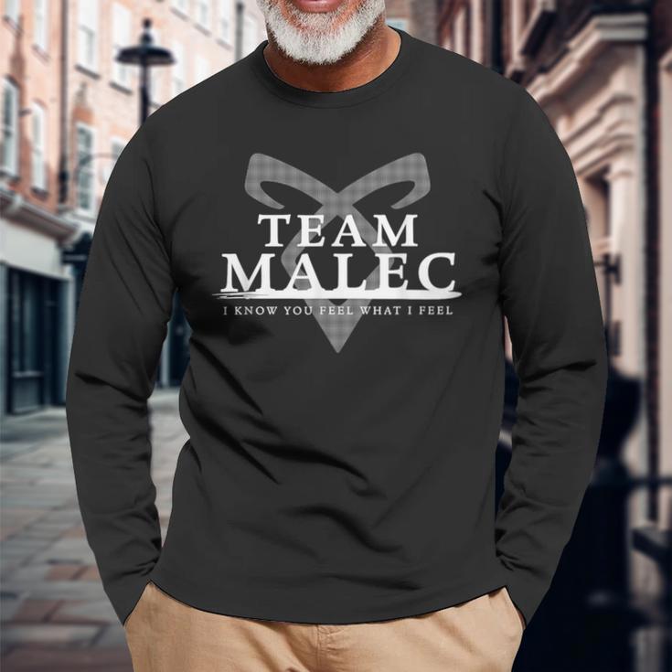 Team Malec Ich Weiß Du Fühlst Was Ich Fühlen Langarmshirts Geschenke für alte Männer