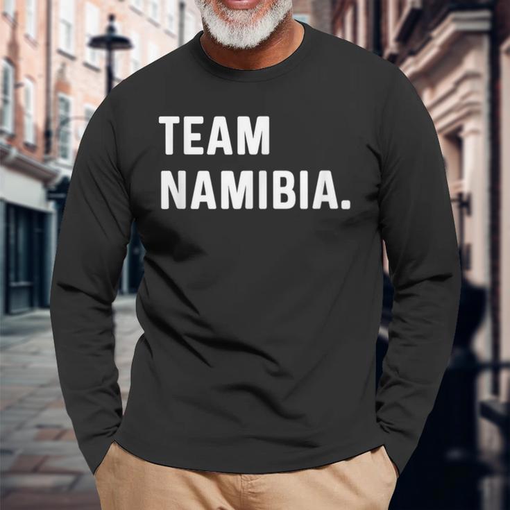 Team Namibia Langarmshirts Geschenke für alte Männer