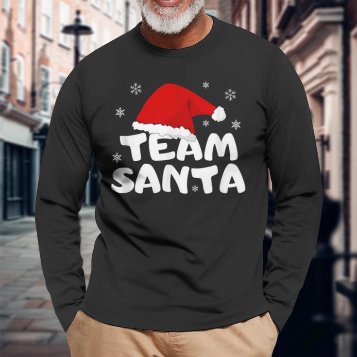 Team Santa Xmas Christmas Langarmshirts Geschenke für alte Männer