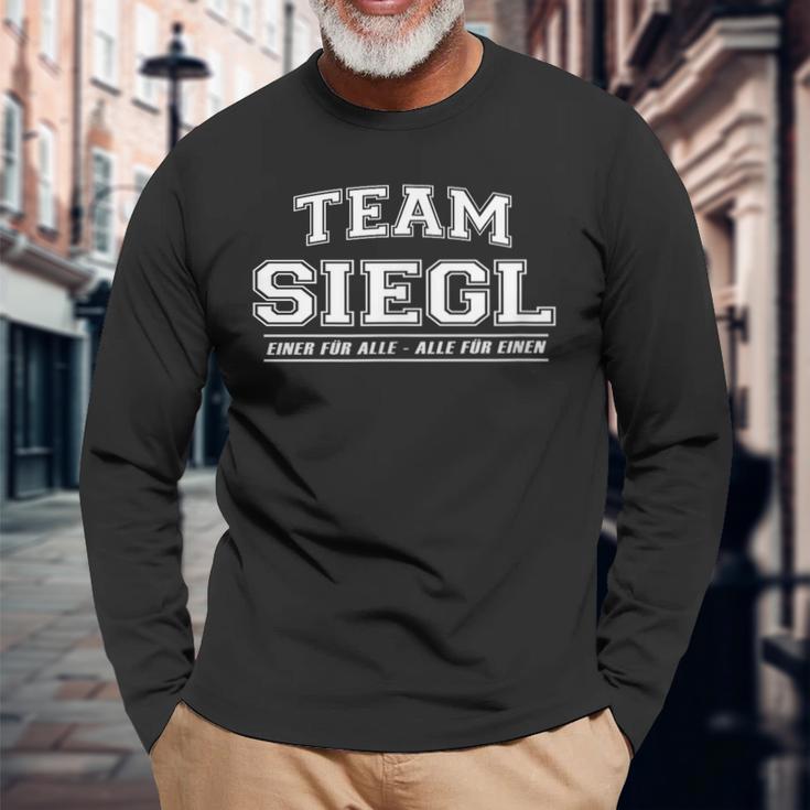 Team Siegl Proud Family Last Name Langarmshirts Geschenke für alte Männer