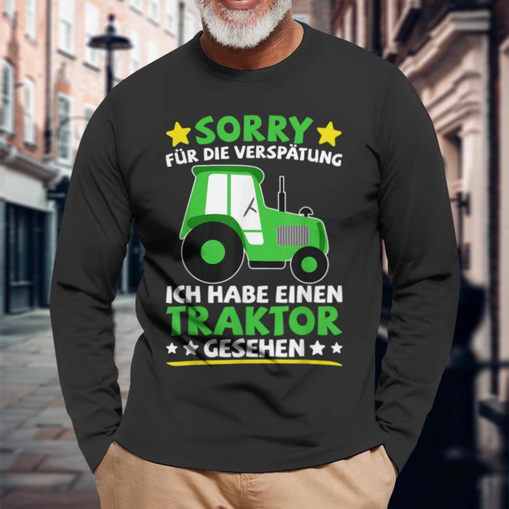 Tractor Trecker Children's Ich Habe Einen Traktor Sehen Langarmshirts Geschenke für alte Männer