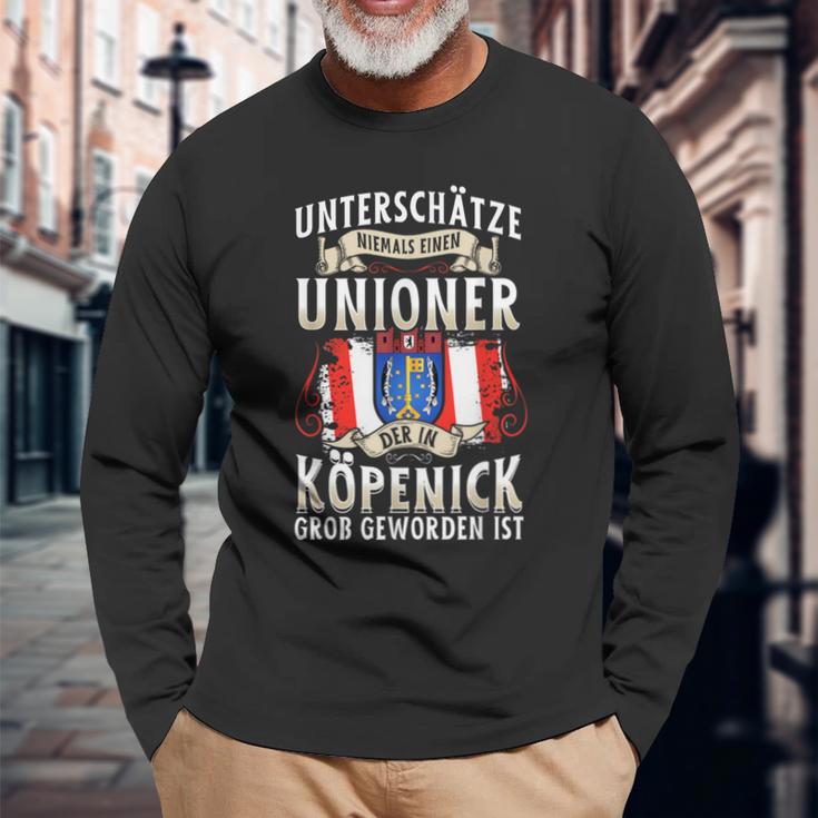 Unterschätze Niemals Einen Unioner Aus Köpenick Football Fans Langarmshirts Geschenke für alte Männer