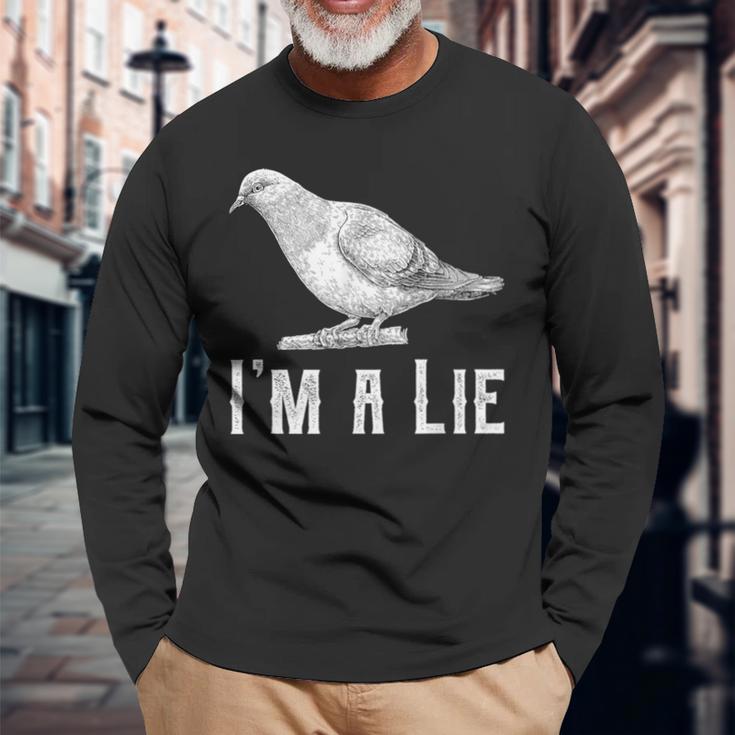 Vintage I Am A Lie Bird Aren't Real Spies Great Langarmshirts Geschenke für alte Männer