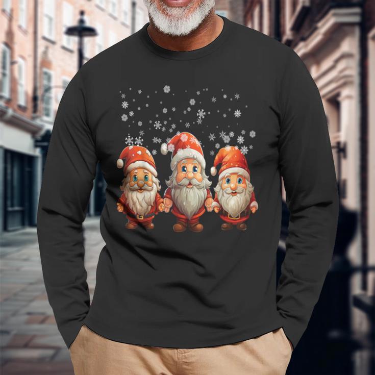 Weihnachtsmotiv Merry Christmas Langarmshirts Geschenke für alte Männer