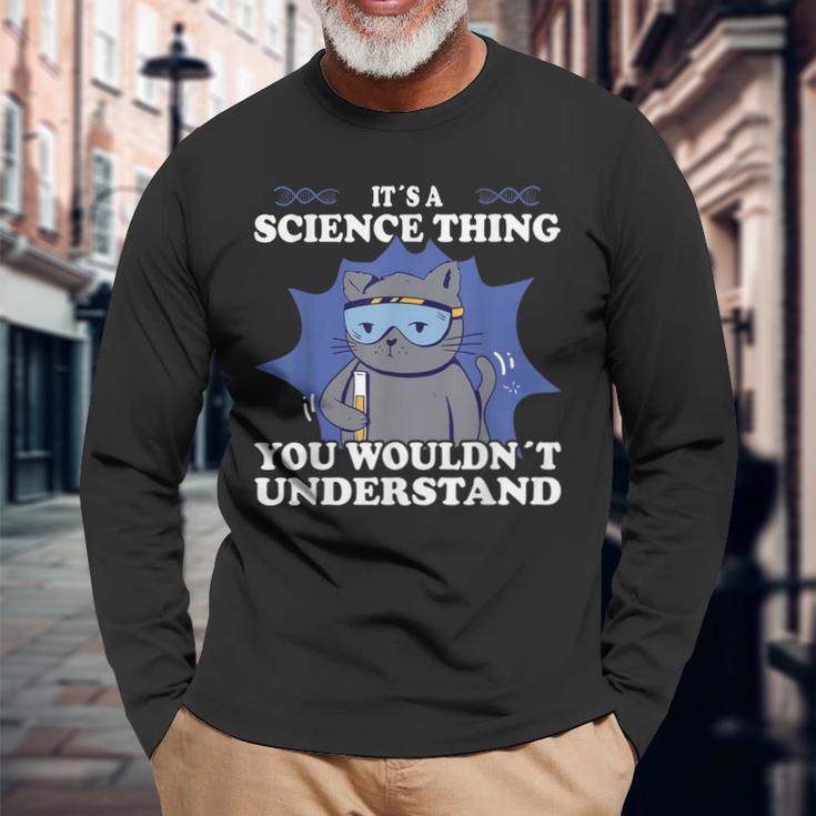 Wissenschaft Ist Ein Wissenschaftliches Ding Wissenschaftliche Ausrüstung Für Labor Langarmshirts Geschenke für alte Männer