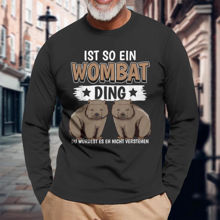 Wombats Australia Sachen Ist Such A Wombat Ding Wombat S Langarmshirts Geschenke für alte Männer