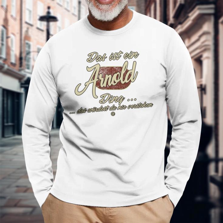 Das Ist Ein Arnold Ding Family Arnold Langarmshirts Geschenke für alte Männer