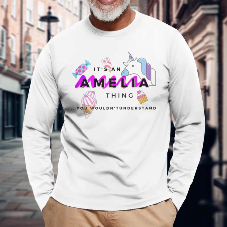 Es Ist Ein Amelia-Ding Langarmshirts Geschenke für alte Männer