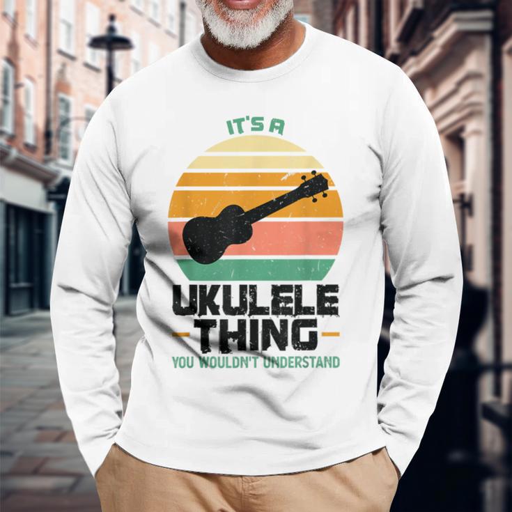 Es Ist Ein Ukulele-Ding Ukulele Langarmshirts Geschenke für alte Männer