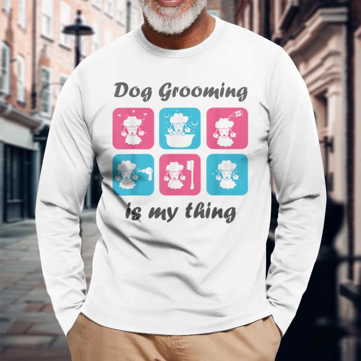 Hundepflege Ist Mein Ding Für Hundefriseur Langarmshirts Geschenke für alte Männer