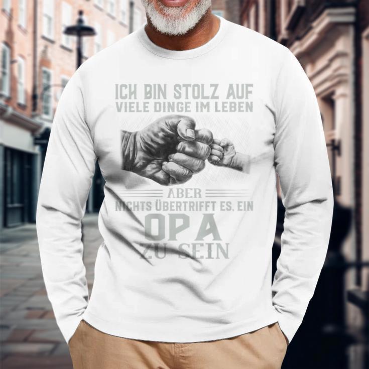 Ich Bin Stolz Aufiele Dinge Nichts Übertrifft Es Ist Ein Opa German Langarmshirts Geschenke für alte Männer