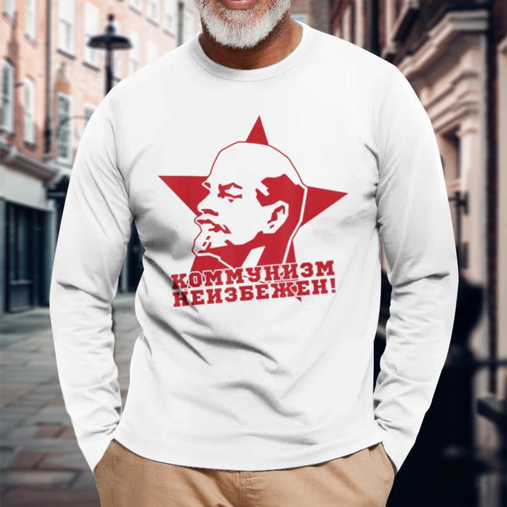 Lenin Marxism Communism Socialism Ussr Langarmshirts Geschenke für alte Männer