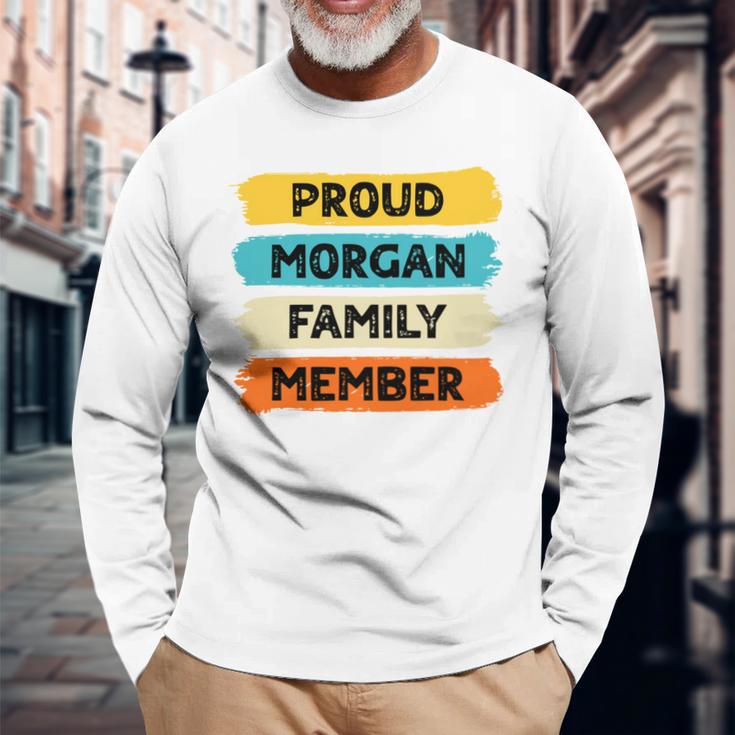 Morgan Retro Morgan Nachname Morgan Langarmshirts Geschenke für alte Männer