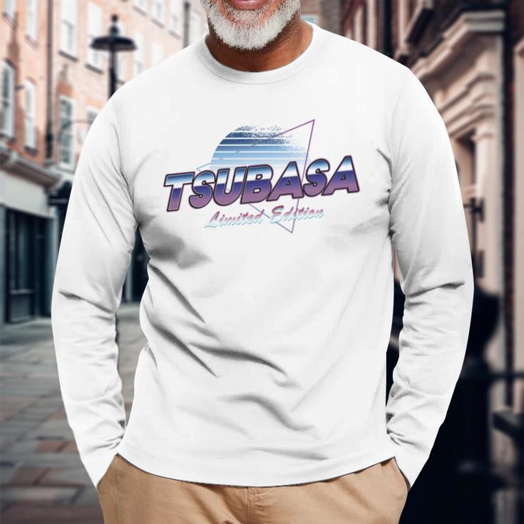 Tsubasa Namenshemd Ästhetischeaporwave 80Er 90Er Jahre Nachname Langarmshirts Geschenke für alte Männer