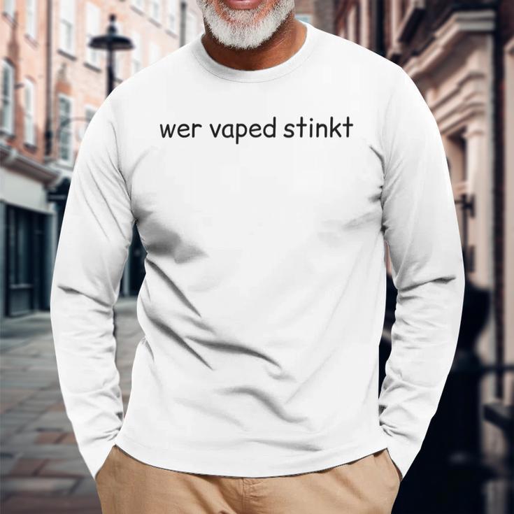 Whoaped Stinkt Lettering Langarmshirts Geschenke für alte Männer