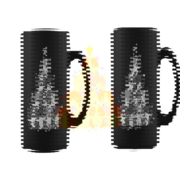 Adorable Hamster Christmas Tree Perfect For Hamster Lovers Graphic Print Coffee Mug