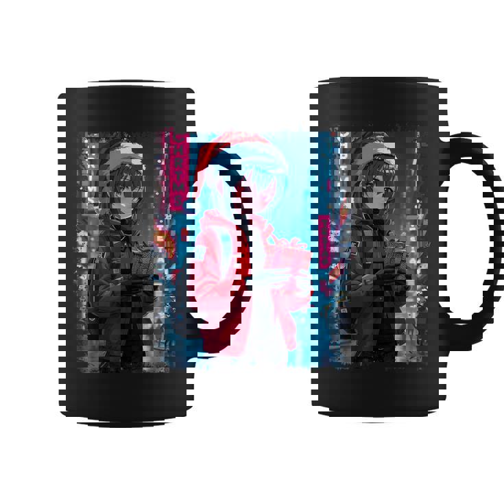 Anime Girl Christmas Coffee Mug