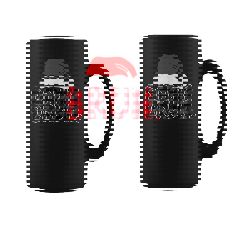 Bruh Christmas Plaid Teens Boys Kids Xmas Pajamas Graphic Print Coffee Mug