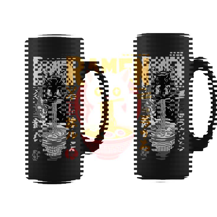 Cat Ramen Noodle Japanese Anime Manga Ramen Kawaii Cat Coffee Mug